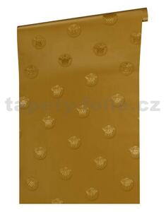Vliesové tapety na zeď Versace III 34862-4, rozměr 10,05 m x 0,70 m, hlava medúzy zlatá, A.S. Création