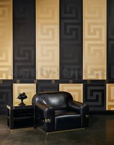 Vliesové tapety na zeď Versace III 93523-2, rozměr 10,05 m x 0,70 m, řecký klíč zlatý, A.S. Création