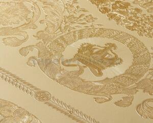 Vliesové tapety na zeď Versace IV 37055-4, rozměr 10,05 m x 0,70 m, barokní ornamenty zlaté, A.S. Création