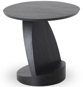 Ethnicraft designové odkládací stolky Teak Oblic Black Table