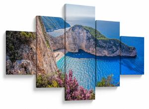 Obraz - Pláž Navagio, Řecko (125x70 cm)
