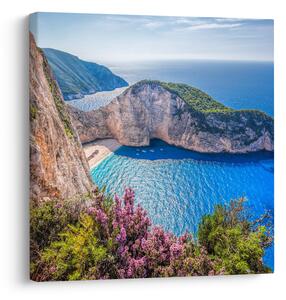 Obraz - Pláž Navagio, Řecko (30x30 cm)