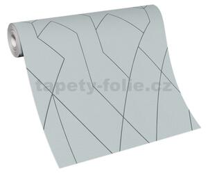 Vliesové tapety na zeď Graphics & Basics 5417-10, rozměr 10,05 m x 0,53 m, skandinávský vzor šedý, Erismann