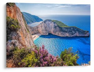 Obraz - Pláž Navagio, Řecko (70x50 cm)