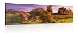 Obraz venkovská krajina - 150x50 cm