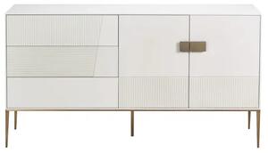 LivinHill Komoda Stilig ST102A 160 cm bílá/zlatá