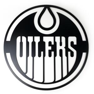 Dřevěná nástěnná dekorace Hokejový tým Edmonton Oilers