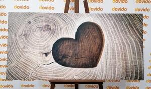 Obraz symbol lásky - 100x50 cm