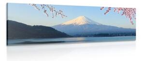 Obraz výhled na horu Fuji - 120x40 cm