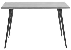 Jídelní stůl s betonovým efektem 120 x 80 cm černý SANTIAGO
