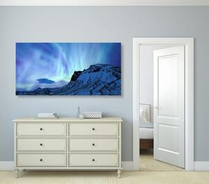 Obraz severské polární světlo - 100x50 cm