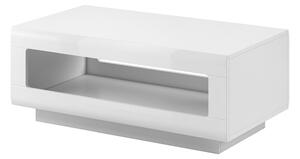 Konferenční stolek Tulsa 99 z wneka 110 cm - Bílá / bílý lesk