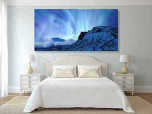 Obraz severské polární světlo - 100x50 cm