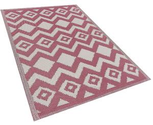 Venkovní koberec 180 x 270 cm růžový DEWAS