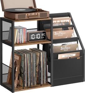 SONGMICS Odkládací stolek na gramofon Vasagle Garma 81 cm černý/hnědý