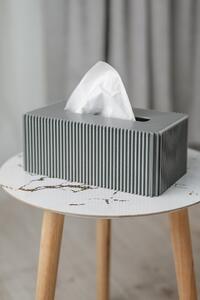 BOX SETA - Designový box na jednorázové kapesníčky, kamená šeď