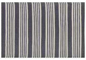 Venkovní koberec 120 x 180 cm černý a světle šedý DELHI