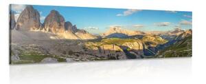 Obraz nádherný výhled z hor - 150x50 cm