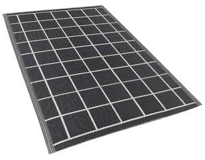 Venkovní koberec 120 x 180 cm černobílý RAMPUR