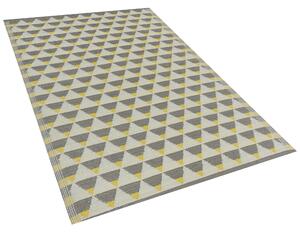 Venkovní koberec 120 x 180 cm šedožlutý HISAR