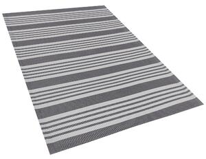 Venkovní koberec 120 x 180 cm šedý a bílý DELHI