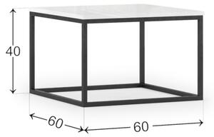Konferenční stolek AVARIO W-STO60, 60x40x60, dub artisan/bílá