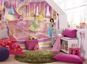 Fototapety Disney Princess , rozměr 368 cm x 254 cm, třpytivá párty, Komar 8-4107