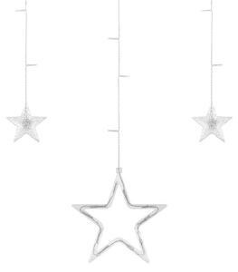 Závěs - hvězdičky - teplá bílá, 230V