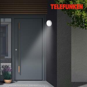 BRILONER TELEFUNKEN LED venkovní nástěnné svítidlo s čidlem, pr. 17 cm, 12 W, stříbrná TF 315304TF