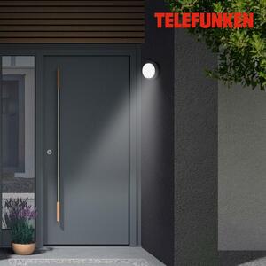 BRILONER TELEFUNKEN LED venkovní nástěnné svítidlo s čidlem, pr. 17 cm, 12 W, černá TF 315305TF