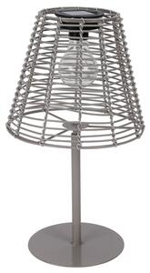 Stolní solární lampa SUNVIA šedá