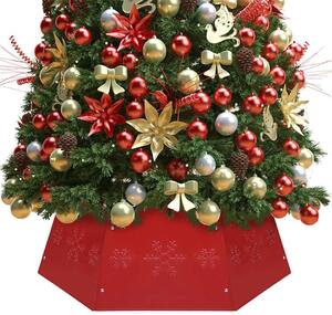 Podložka pod vánoční stromek červená Ø 68 x 25 cm 331304