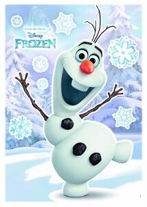 Samolepky na zeď, rozměr 50 cm x 70 cm, Disney Frozen Olaf, Komar 14047