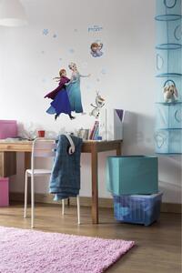 Samolepky na zeď, rozměr 50 cm x 70 cm, Disney Frozen Anna & Elsa, Komar 14048