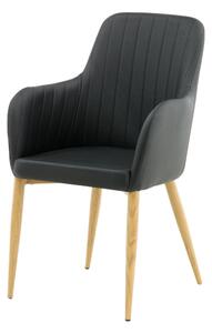 Jídelní židle Comfort, 2ks, černá, S57xD62xV93