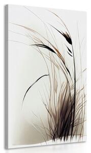 Obraz suchá tráva s nádechem minimalismu - 50x100