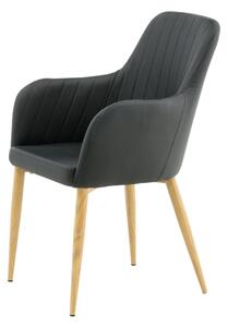 Jídelní židle Comfort, 2ks, černá, S57xD62xV93