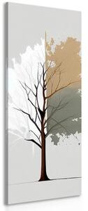 Obraz zajímavý minimalistický strom - 40x120