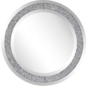 Nástěnné zrcadlo stříbrné ø70 cm ERBRAY