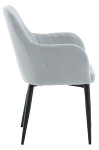 Jídelní židle Comfort, 2ks, světle šedá, S57xD62xV93