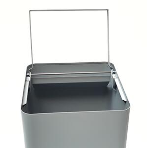 Odpadkový koš na tříděný odpad Caimi Brevetti Centolitri G,100 L,černý,plné víko