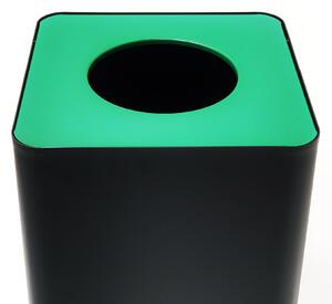 Odpadkový koš na tříděný odpad Caimi Brevetti Centolitri 100 L, zelený
