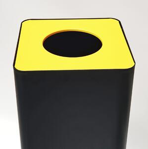 Odpadkový koš na tříděný odpad Caimi Brevetti Centolitri 100 L, žlutý