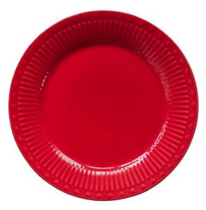Porcelánový dezertní talíř v pastelově červené barvě 19 cm (ISABELLE ROSE)