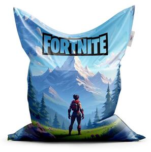 Sedací vak Classic Fortnite horská krajina - dětský, modrá
