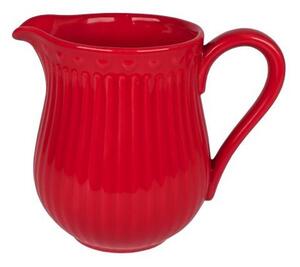 Porcelánový džbánek na mléko v pastelově červené barvě (ISABELLE ROSE)