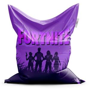 Sedací vak Classic Fortnite fialová silueta - dětský, fialová