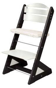 Dětská rostoucí židle Jitro Plus černo - bílá