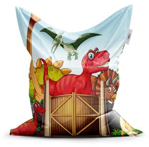 Sedací vak Classic dinosauři 4 - dětský, barevná