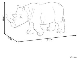 Dekorativní figurka nosorožec hnědá GORKHA